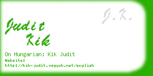 judit kik business card